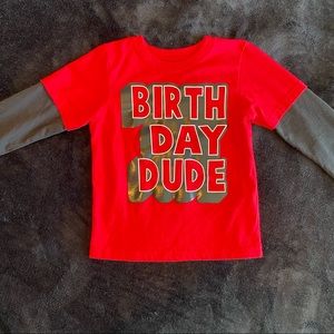 4T Birthday Dude Long Sleeve T shirt